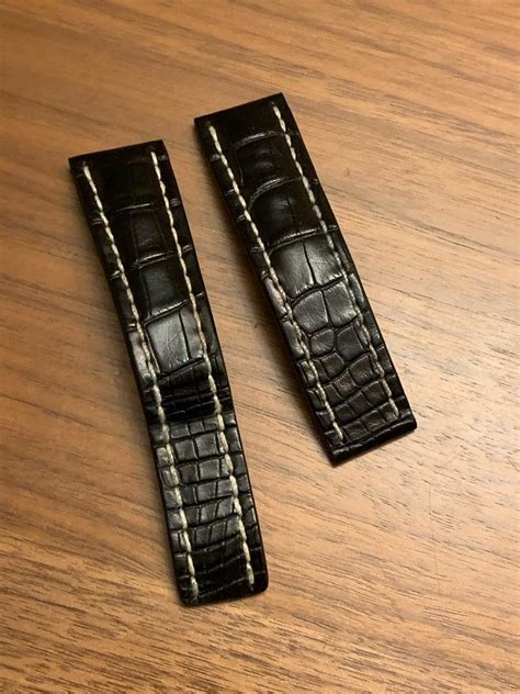 breitling strap buckle|breitling crocodile straps for sale.